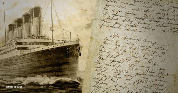Subastan carta inédita escrita en el Titanic-0